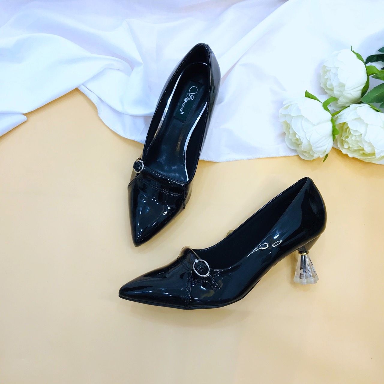  Giày cao gót mika 5cm, phối khóa MT291 