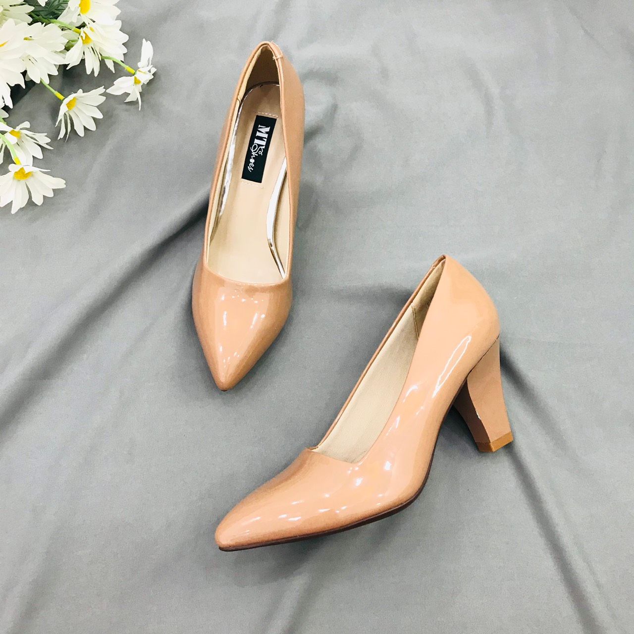 Giày gót trụ cao 7cm MT302 