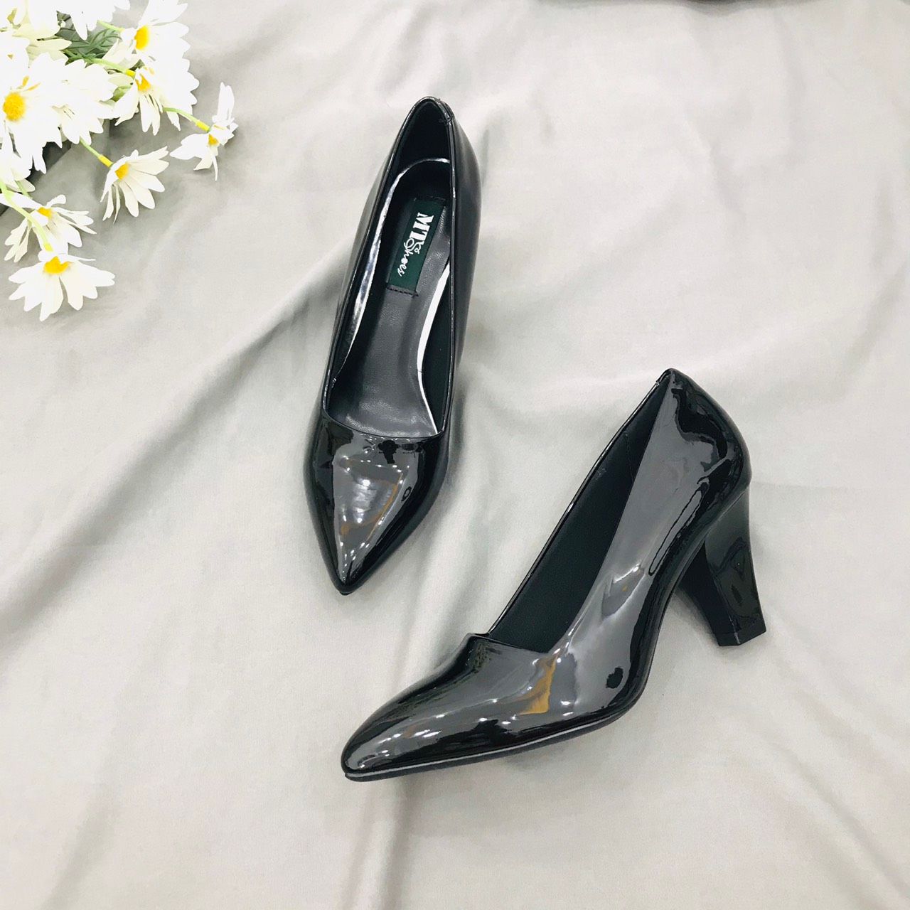  Giày gót trụ cao 7cm MT302 