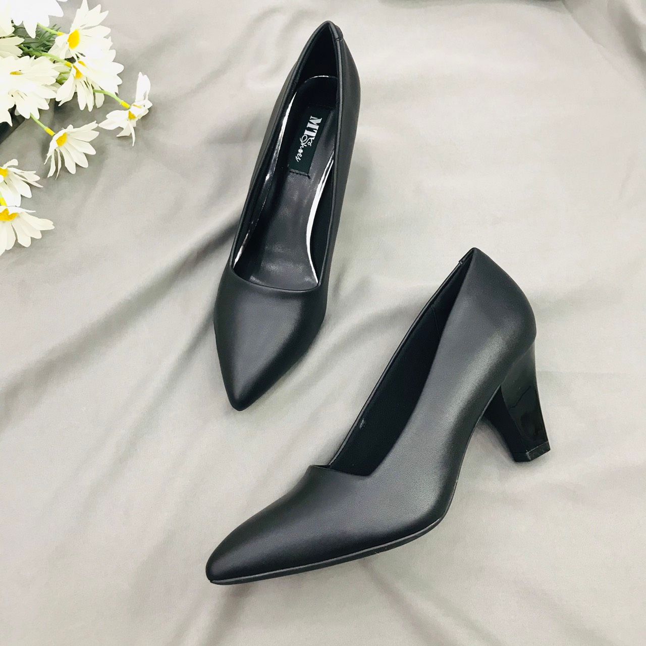  Giày gót trụ cao 7cm MT302 