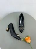  Giày nơ khóa gót 5cm MT310 