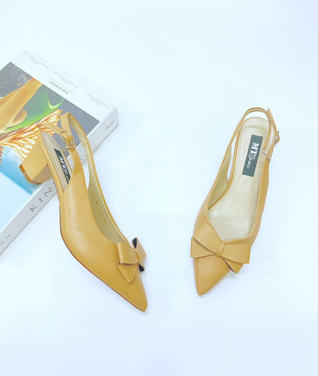  Sandal sục cao 4cm nơ MT3110 
