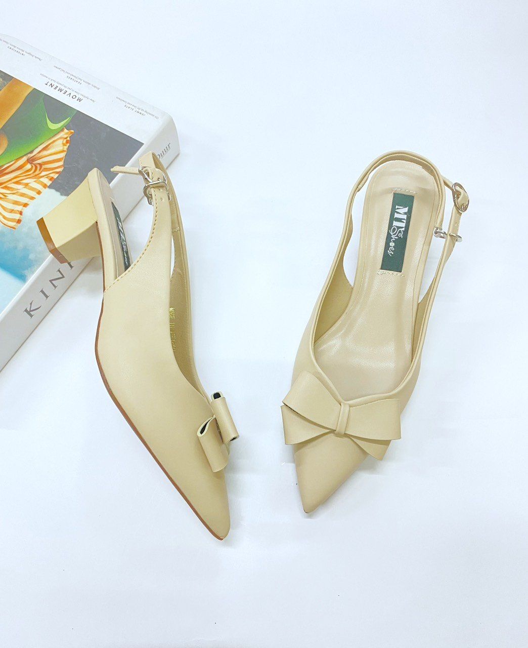  Sandal sục cao 4cm nơ MT3110 