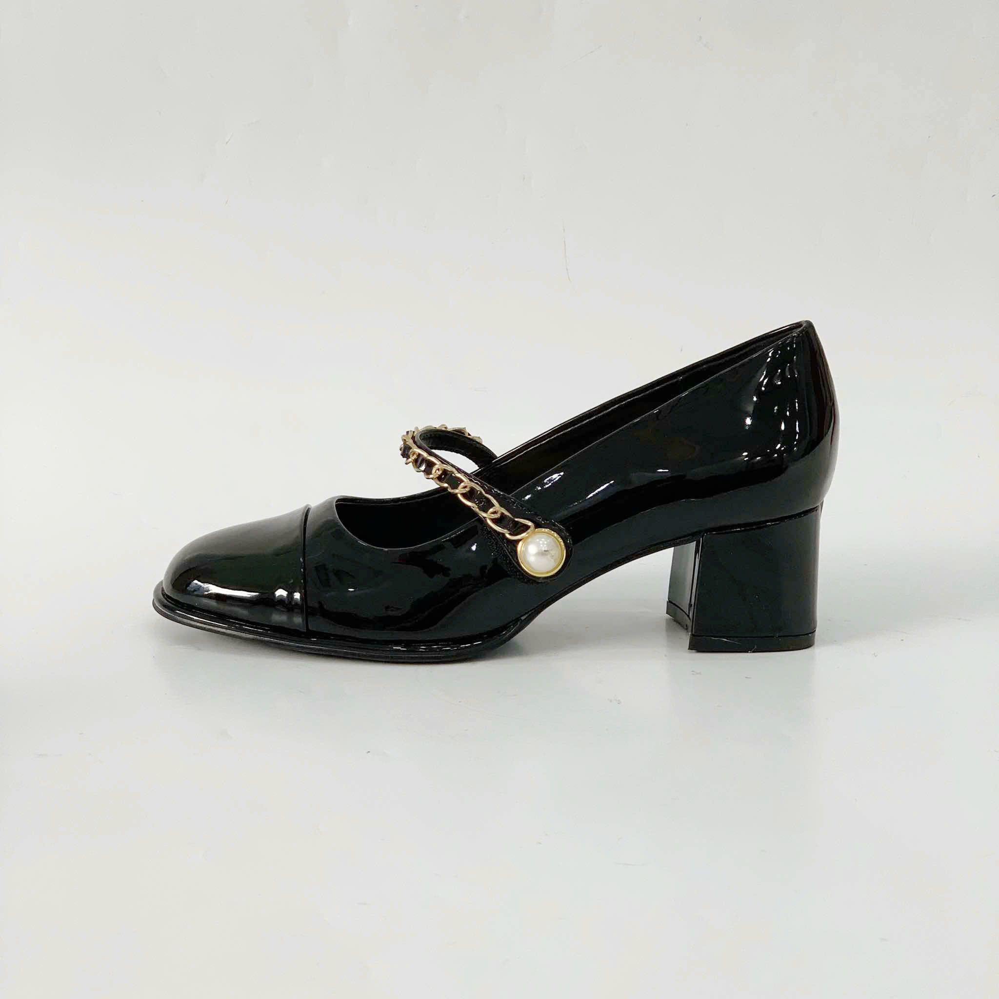  Giày phong cách cổ điển thiết kế Mary Jane gót cao 5cm MT3266 