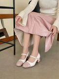  Giày phong cách cổ điển thiết kế Mary Jane gót cao 5cm MT3266 