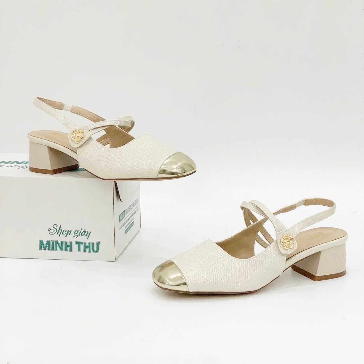  Giày sandal sục mũi vuông 3cm MT3291 
