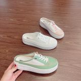  Giày sục thể thao nữ phối màu cao cấp đế độn 4cm  MT366 
