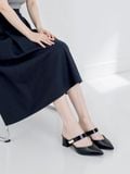  Dép sục nữ có quai mũi nhọn gót vuông 5cm MT337 