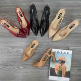  Sandal bít mũi hở gót trụ 7cm MT388 
