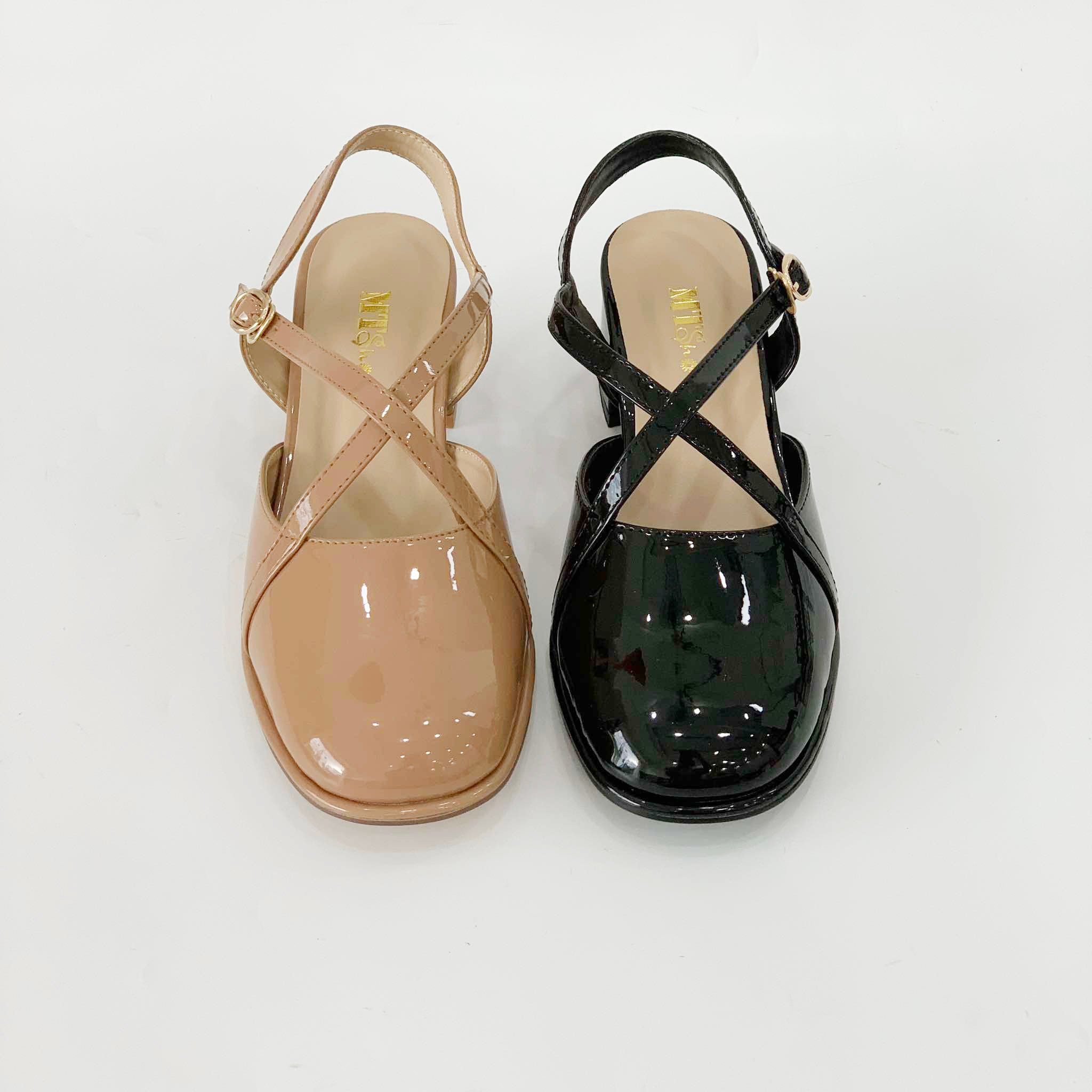  Sandal sục nữ phối 2 quai chéo mảnh 5cm MT3262 