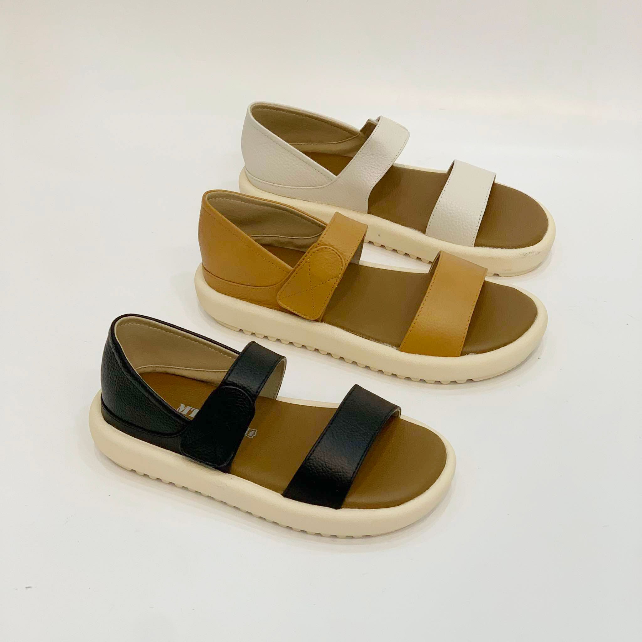  Sandal nữ da thật hai quai ngang  MT839 