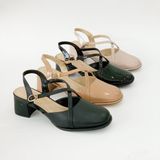  Sandal sục nữ phối 2 quai chéo mảnh 5cm MT3262 