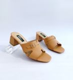  Guốc nữ quai chữ H phối khóa 5cm 491 