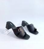  Guốc nữ quai chữ H phối khóa 5cm 491 