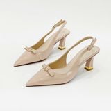  Giày sandal cao gót phối nơ xinh MT2524 