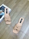  Dép nữ đế bệt quai đính nơ MT558 