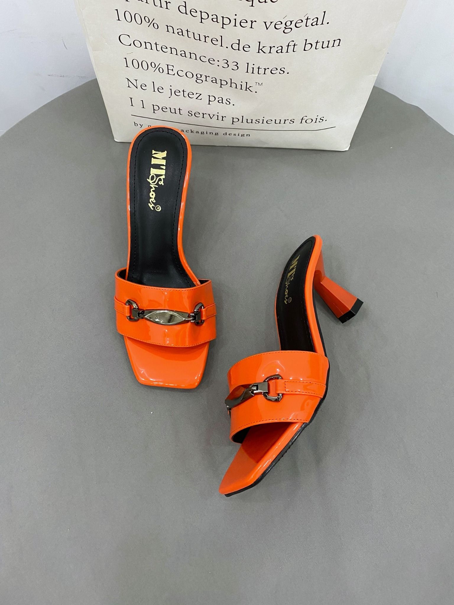  Guốc 5cm quai ngang khóa MT581 