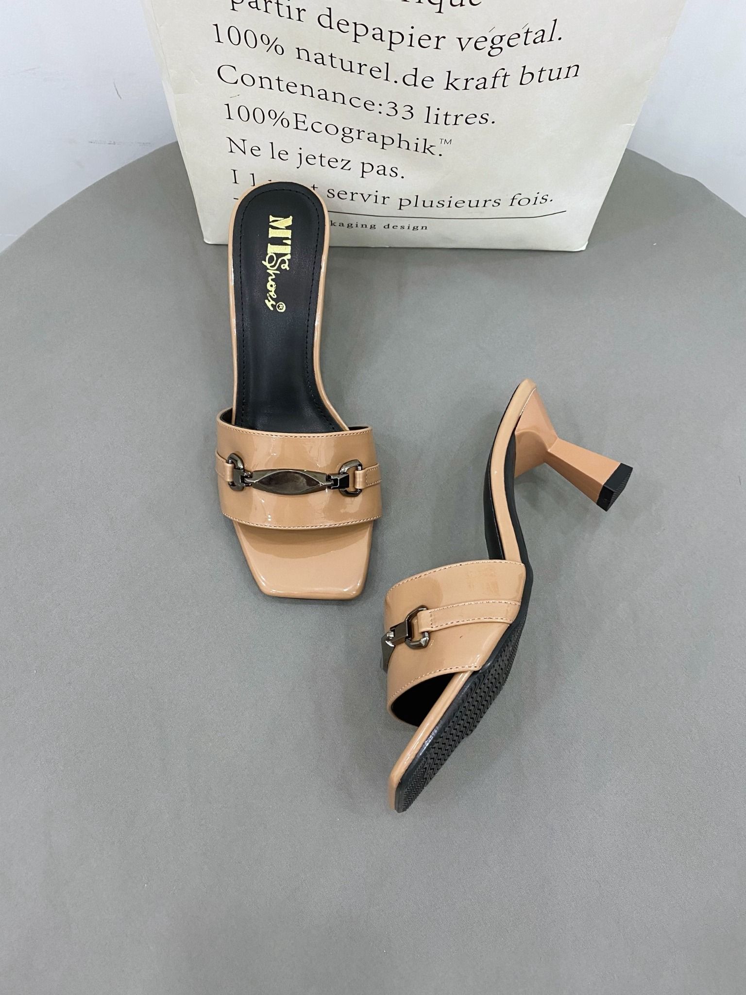  Guốc 5cm quai ngang khóa MT581 
