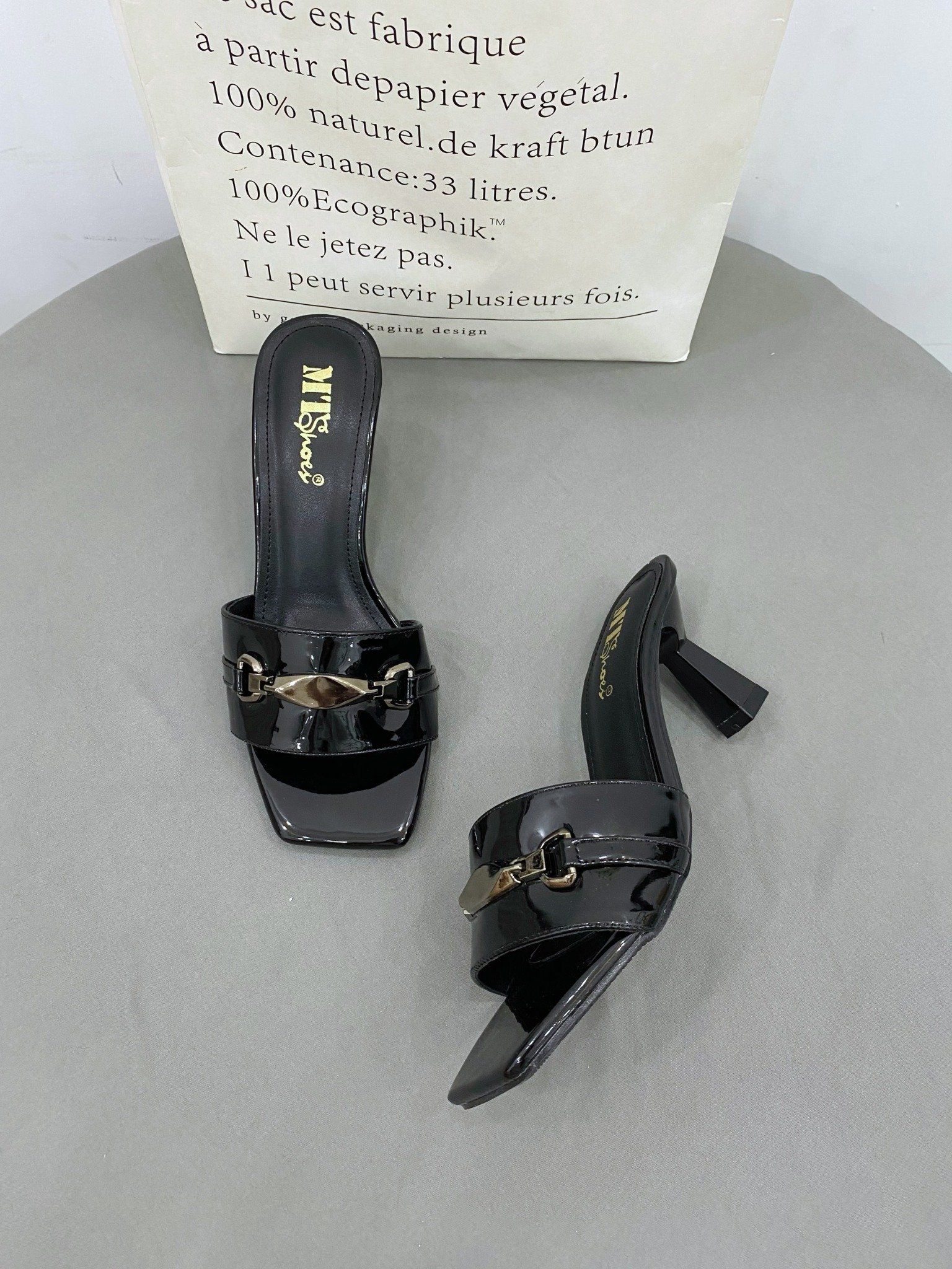  Guốc 5cm quai ngang khóa MT581 