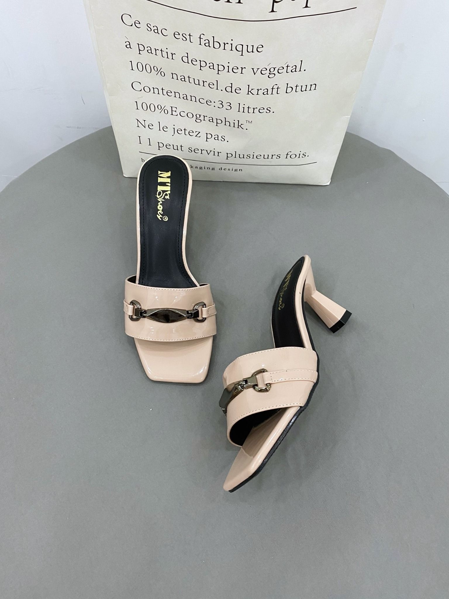  Guốc 5cm quai ngang khóa MT581 