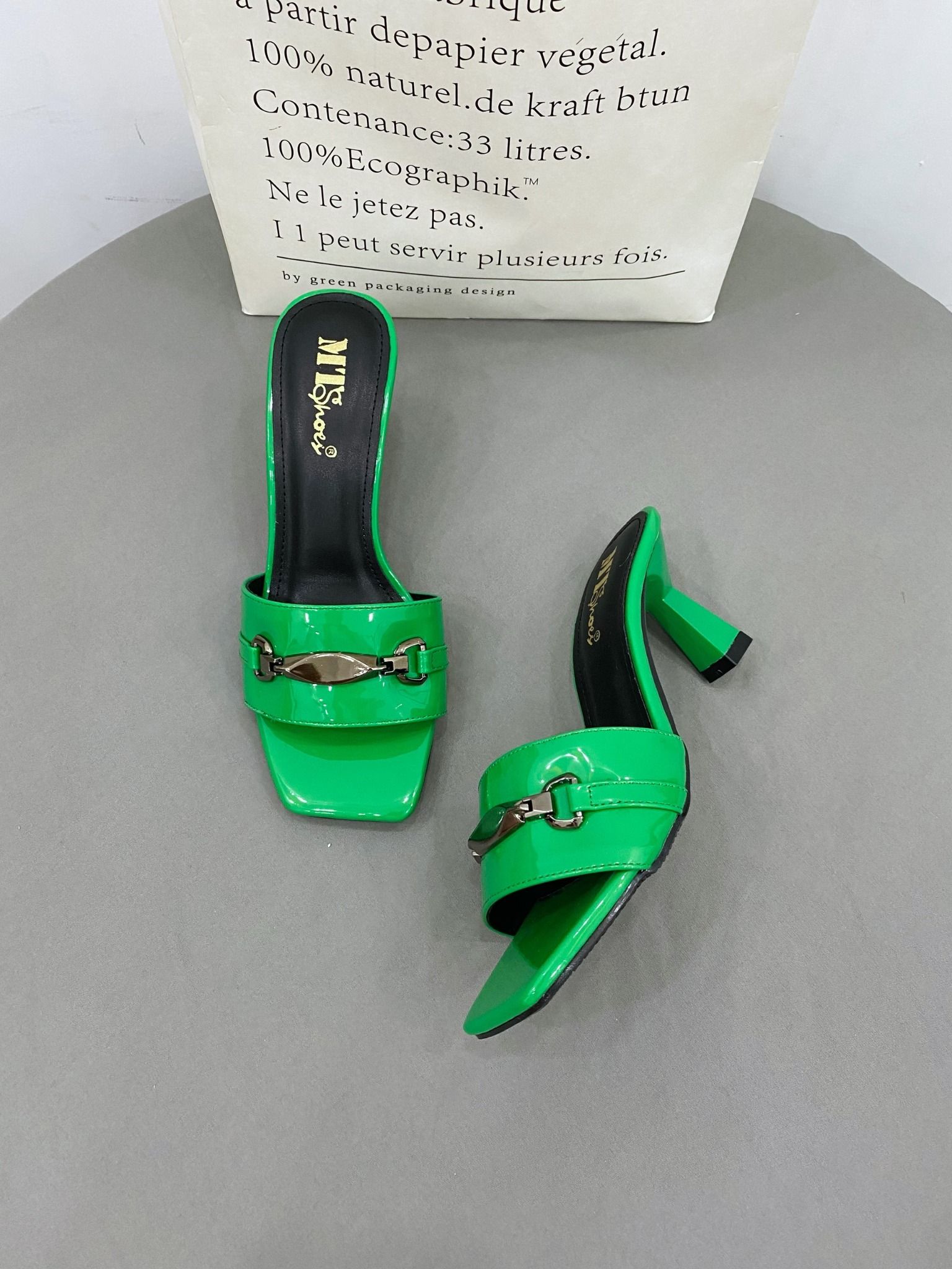  Guốc 5cm quai ngang khóa MT581 