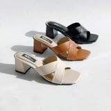  Dép guốc quai chéo 598 