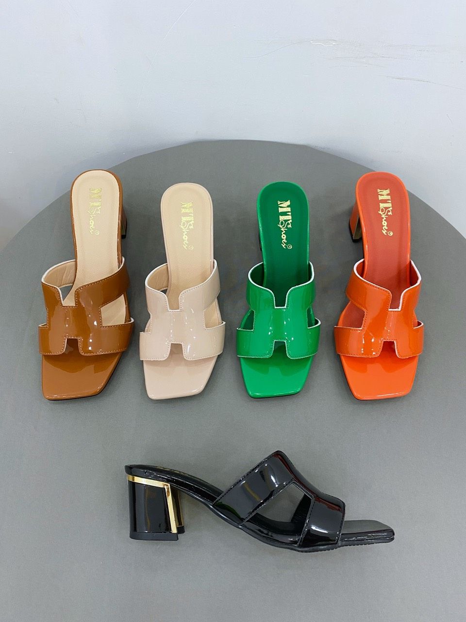  Dép chữ H gót 5cm MT636 