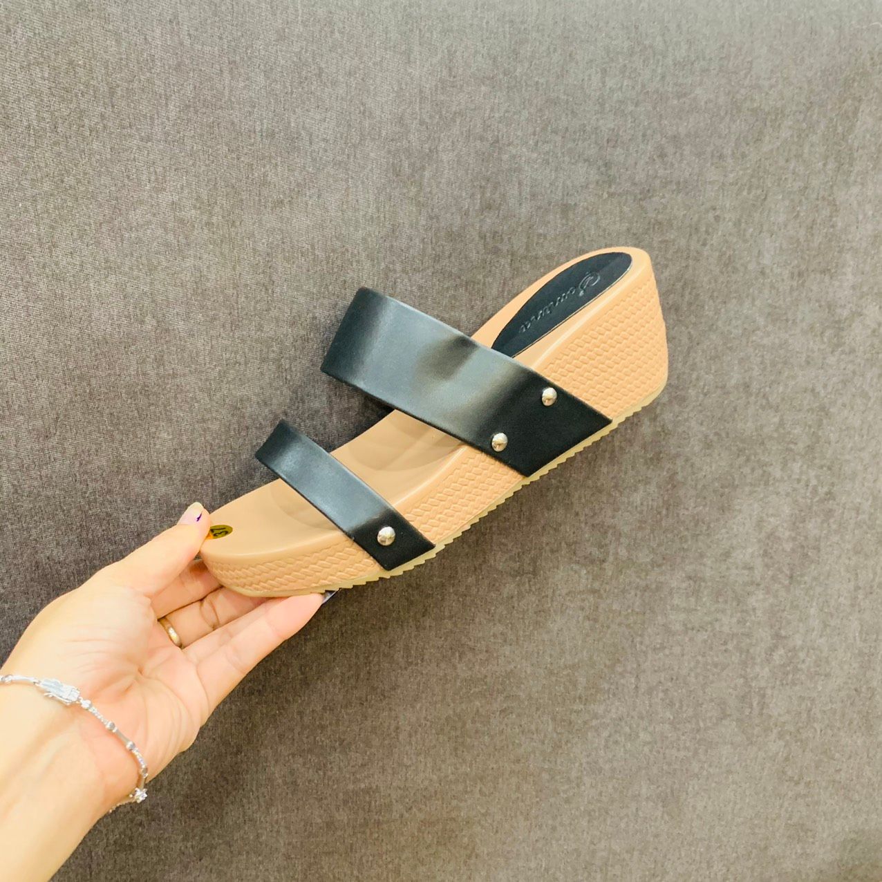  Dép xuồng 2 quai đế 5cm MT637 