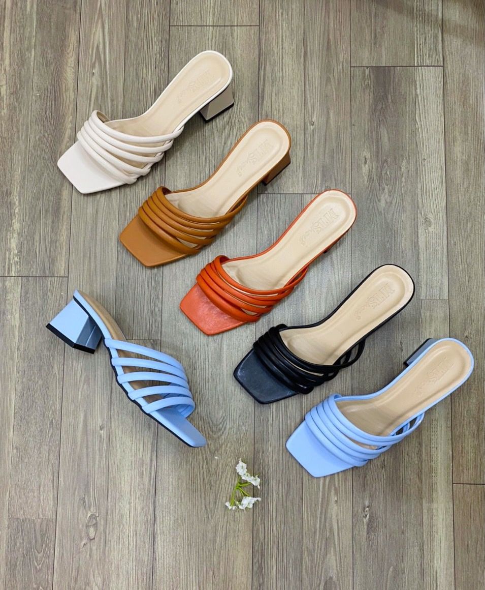  Guốc 5 quai chéo 5cm MT909 