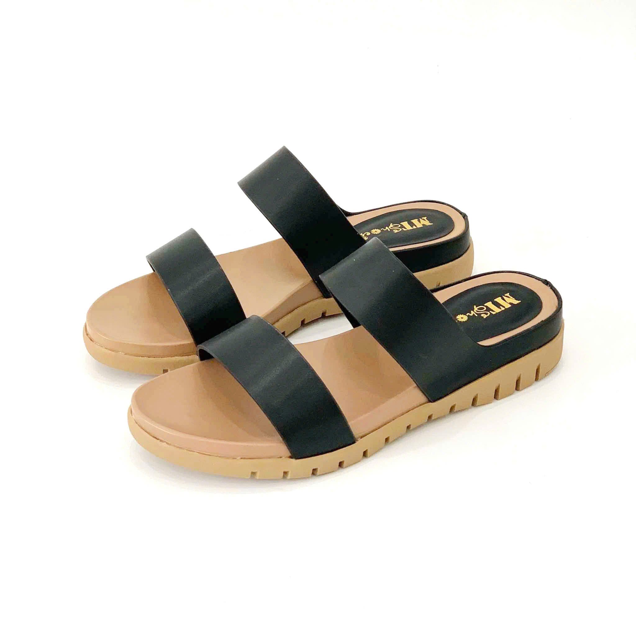  Dép bánh mì 2 quai đế cao su 3cm  MT696 