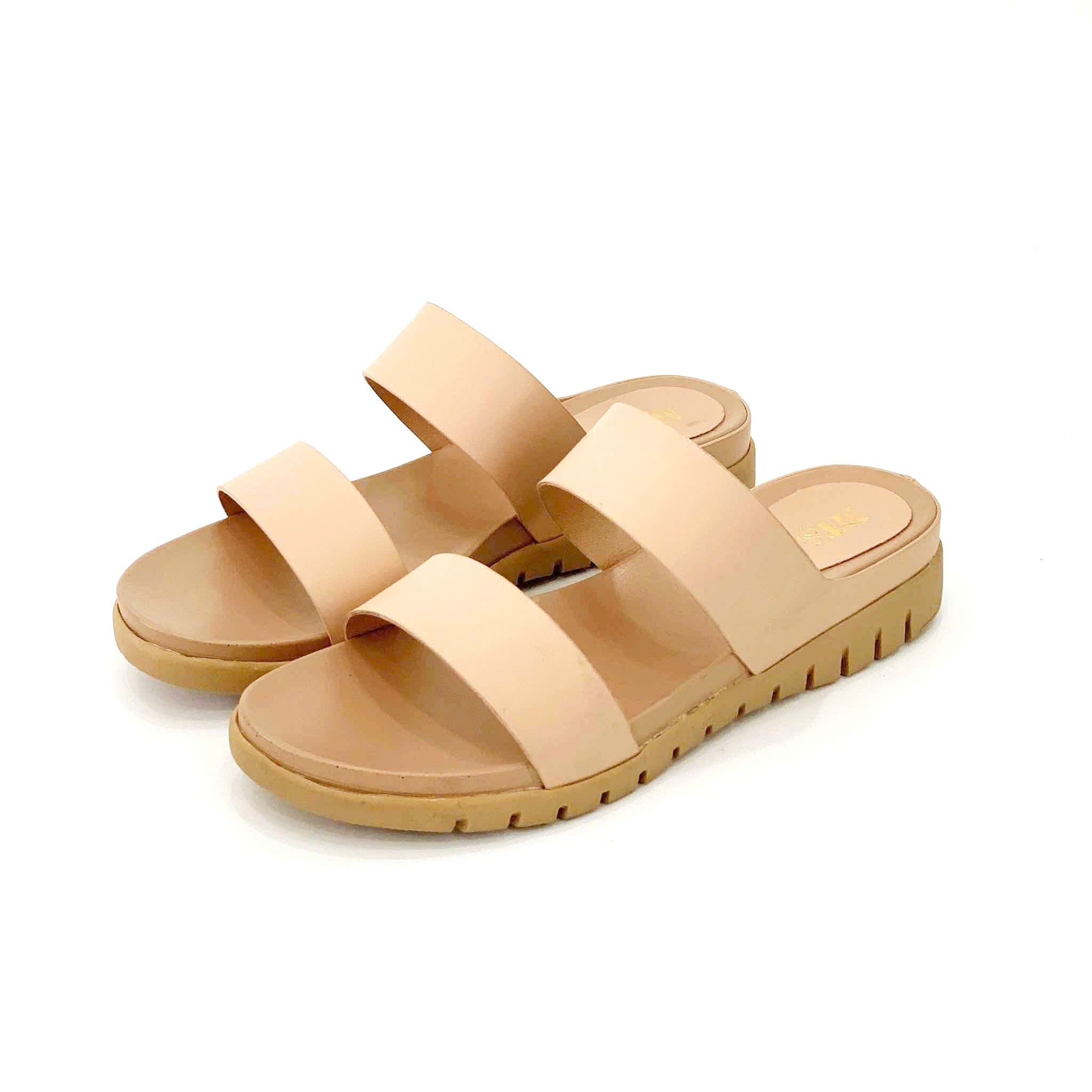  Dép bánh mì 2 quai đế cao su 3cm  MT696 