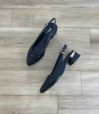  Sandal bít mũi, gót ốp đồng 4cm MT392 
