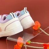  Giày sneaker cao cấp phiên bản giới hạn đế 2cm phối màu hồng xanh tím 888 
