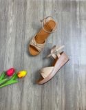  Sandal xuồng quai nơ xếp 4cm MT92 