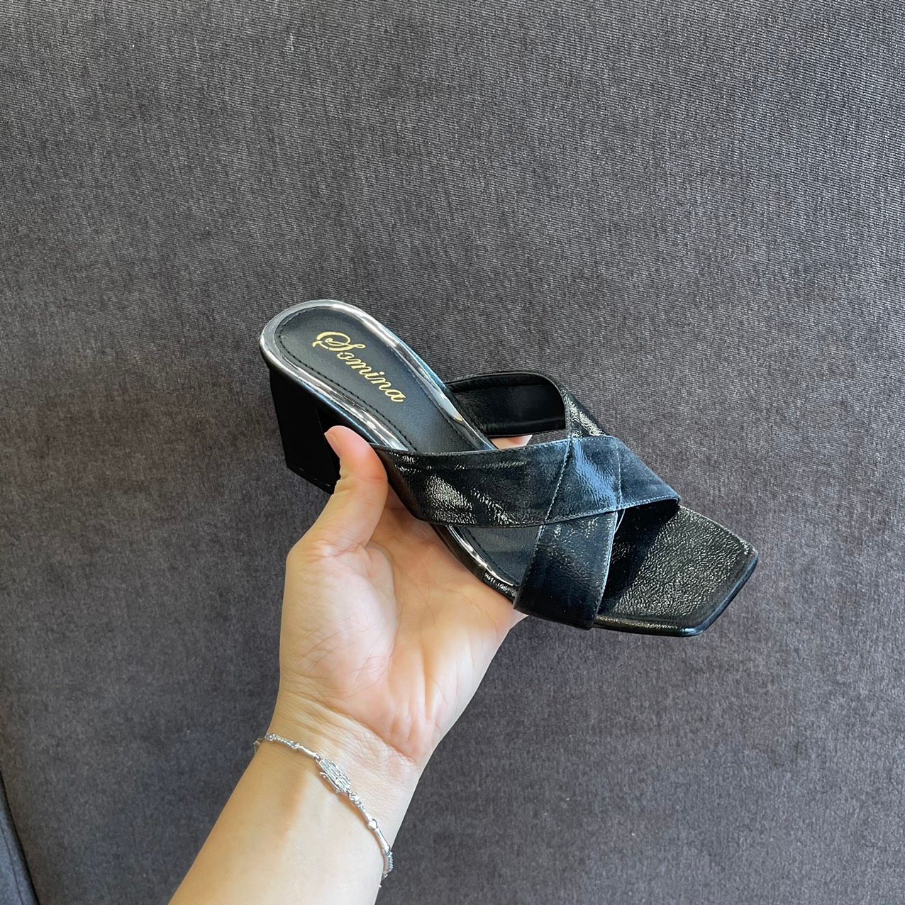  Guốc quai chéo chữ X 5cm MT903 