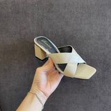  Guốc quai chéo chữ X 5cm MT903 