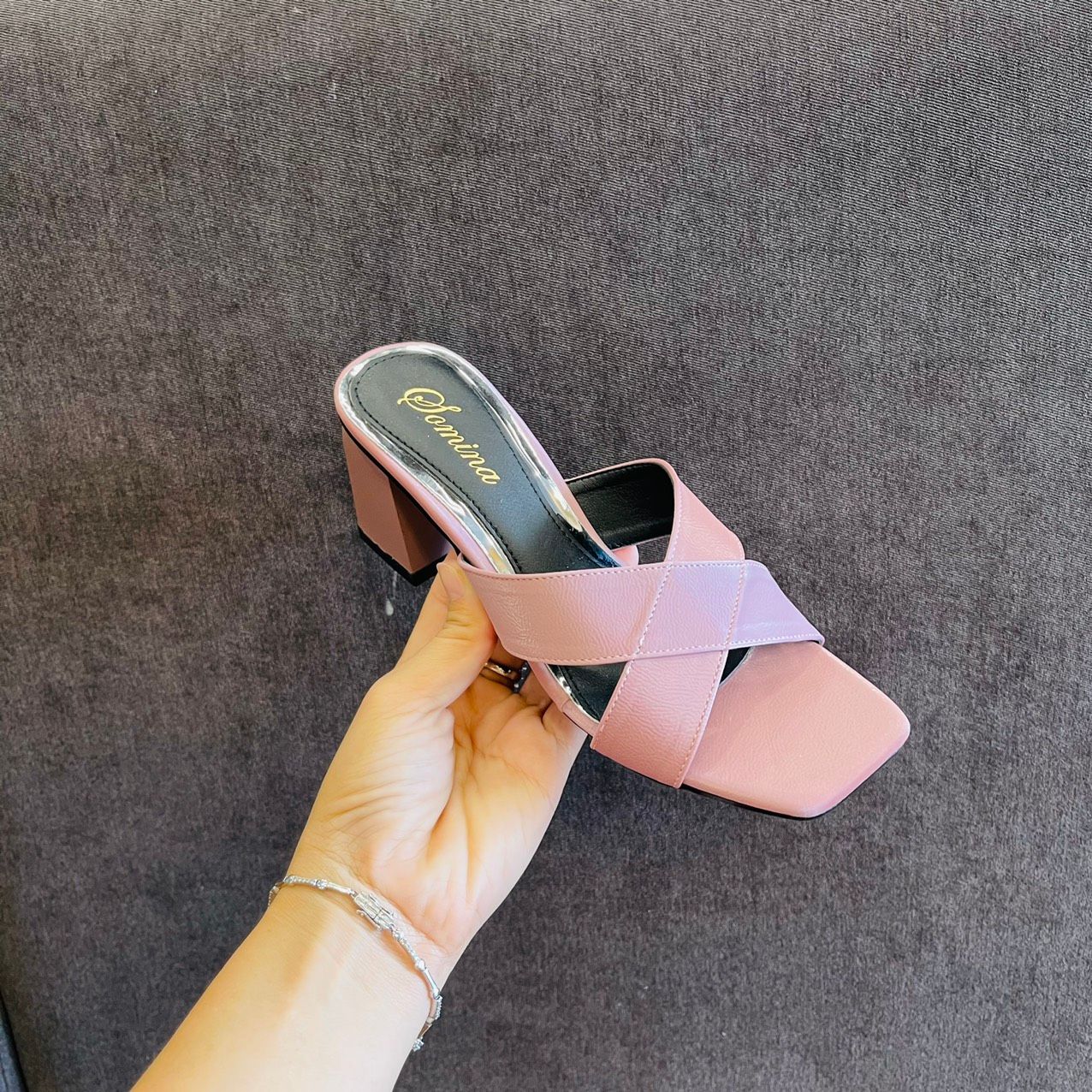  Guốc quai chéo chữ X 5cm MT903 