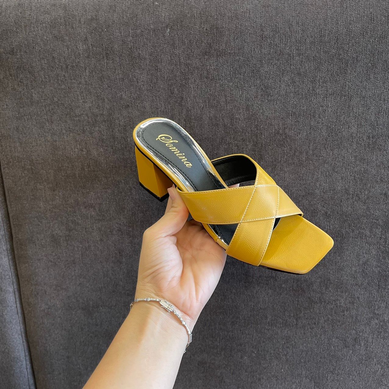  Guốc quai chéo chữ X 5cm MT903 