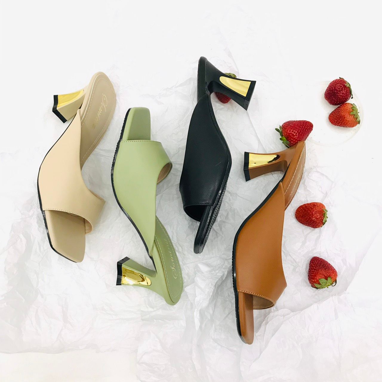  Guốc 5cm quai xéo MT907 