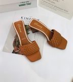  Guốc 5cm quai tết bính 9235 