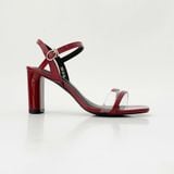  Xăng đan 7cm quai trong bảng nhỏ phối màu 925 