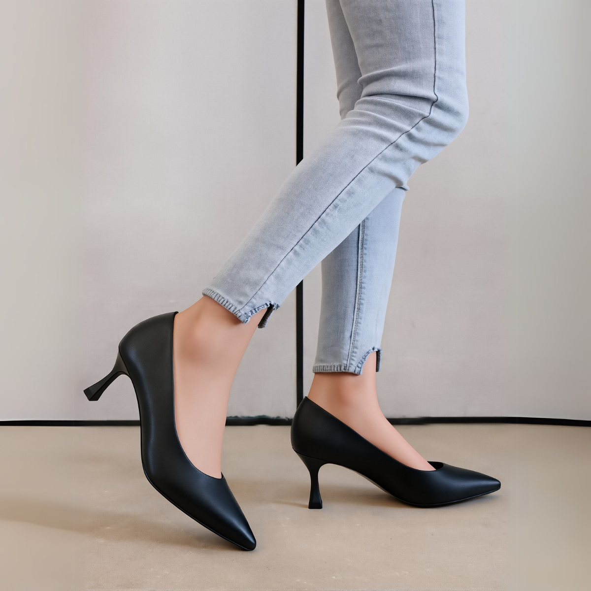  Giày công sở kháng nước gót nhọn 5cm MT586 