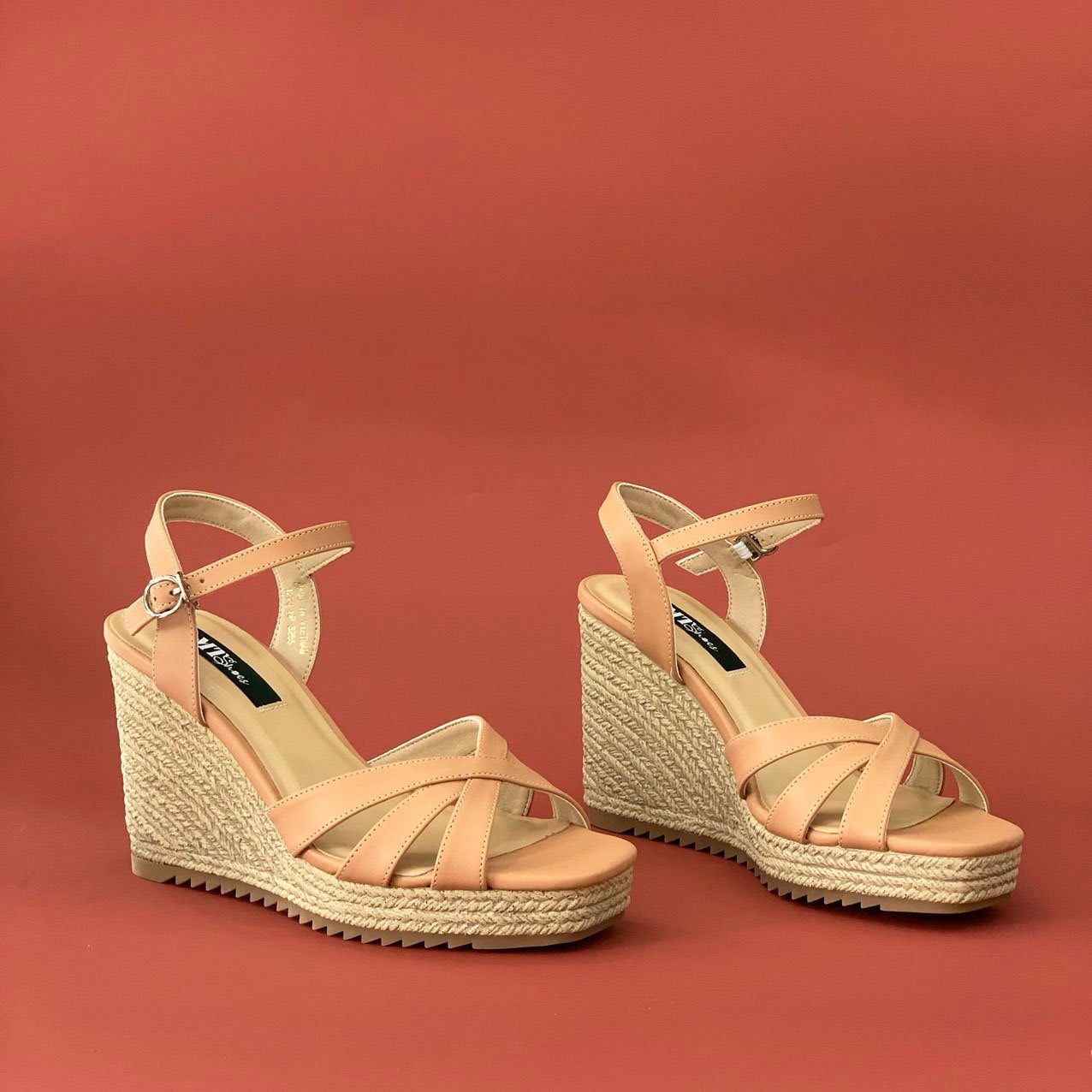  Sandal xuồng quai 3 dây đan 255 