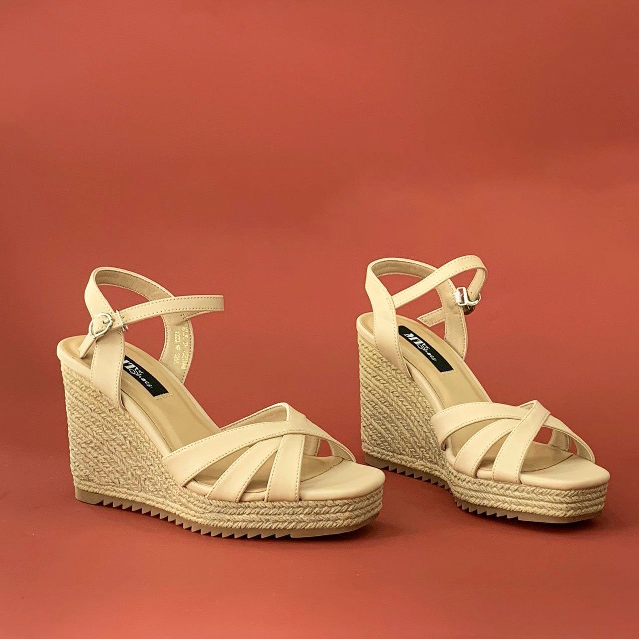  Sandal xuồng quai 3 dây đan 255 
