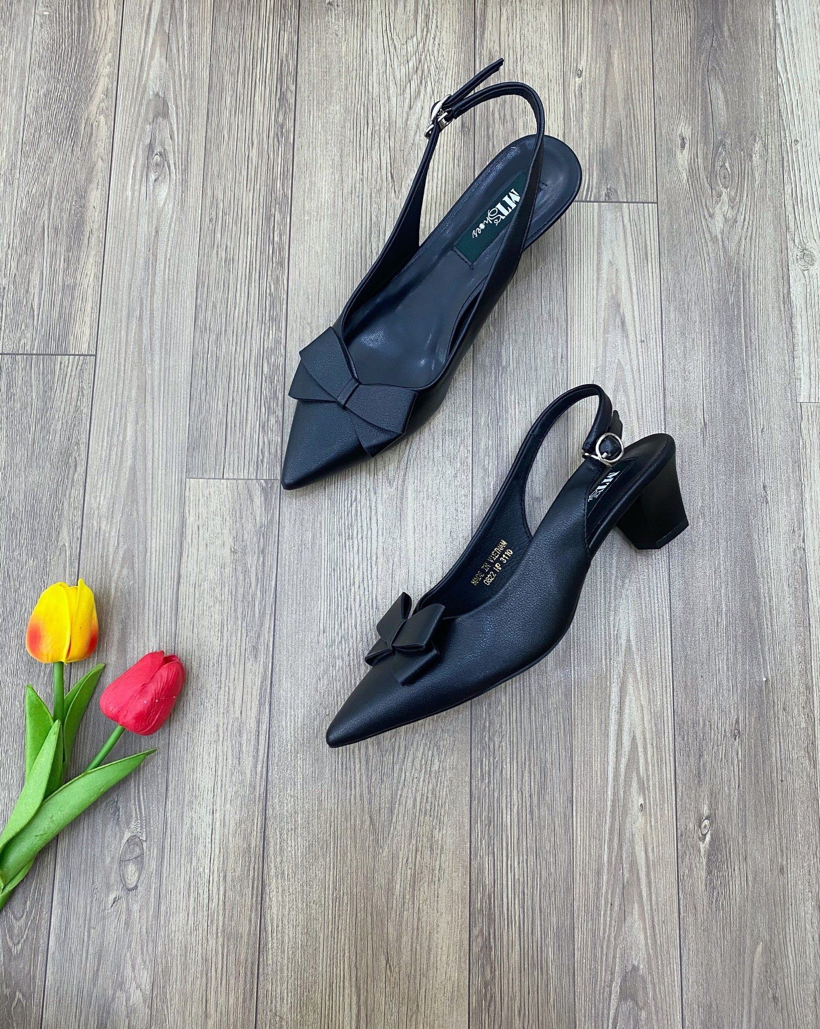  Sandal sục cao 4cm nơ MT3110 