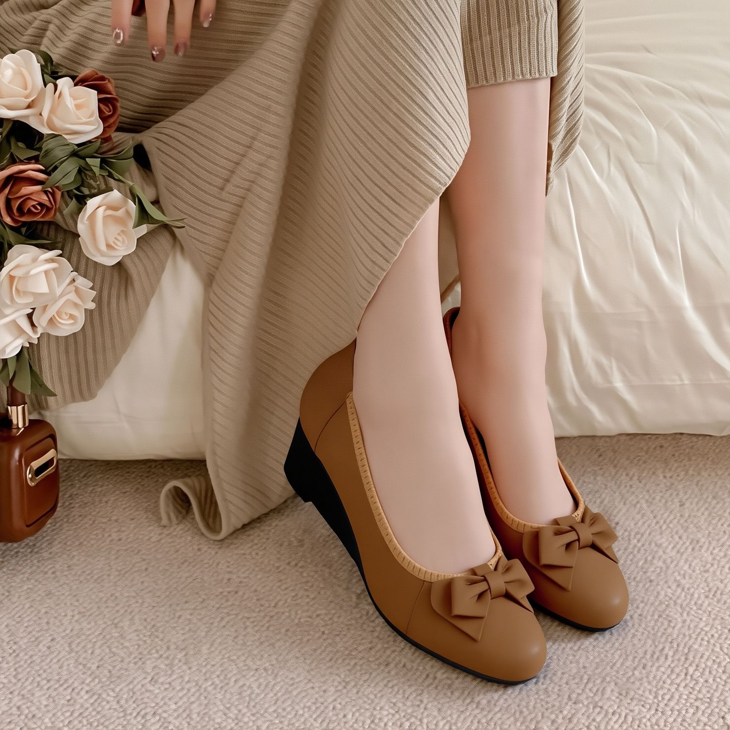  Buppe da thật, đế xuồng 5cm 835 