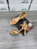  Sandal 2 dây chéo, gót 7cm MT482 