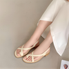  giày sandal nữ xỏ ngón quai đan chéo đế 3cm MT3312 