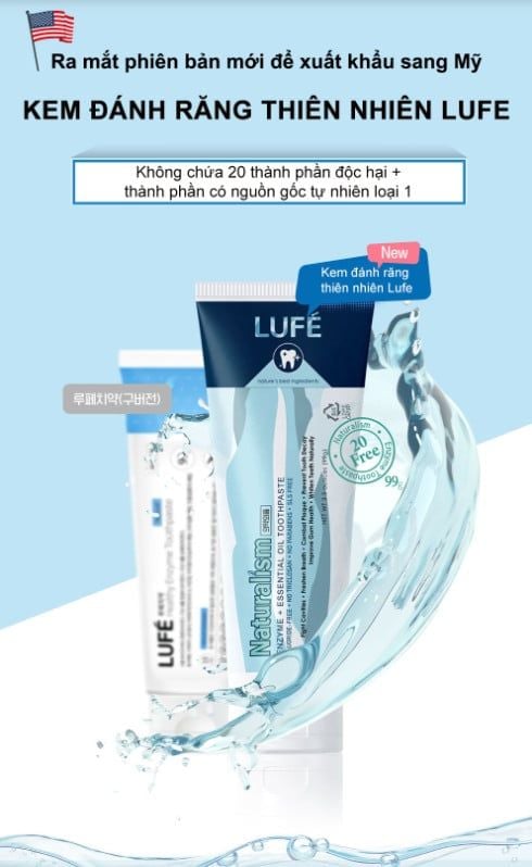 KEM ĐÁNH RĂNG LUFE NATURALISM TOOTHPASTE K1 