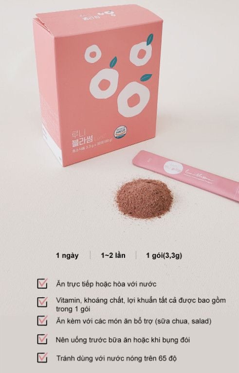  Thực phẩm bổ sung enzyme dành chuyên cho chị em phụ nữ Luni Blossom E1 